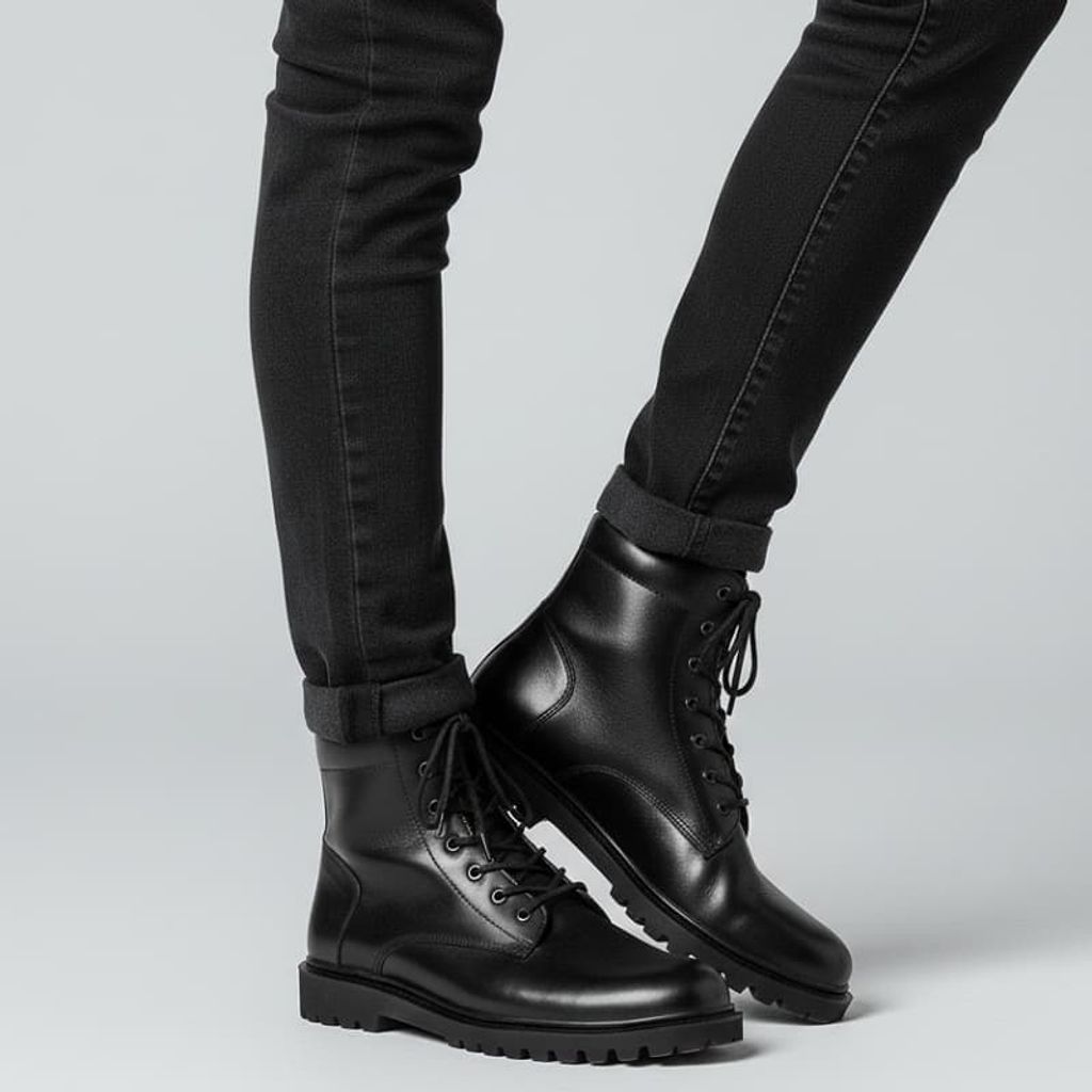 خرید اینترنتی قیمت نیم بوت مردانه زیپی مدل Bershka -مشکی