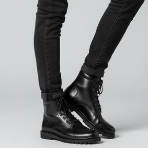خرید اینترنتی قیمت نیم بوت مردانه زیپی مدل Bershka -مشکی