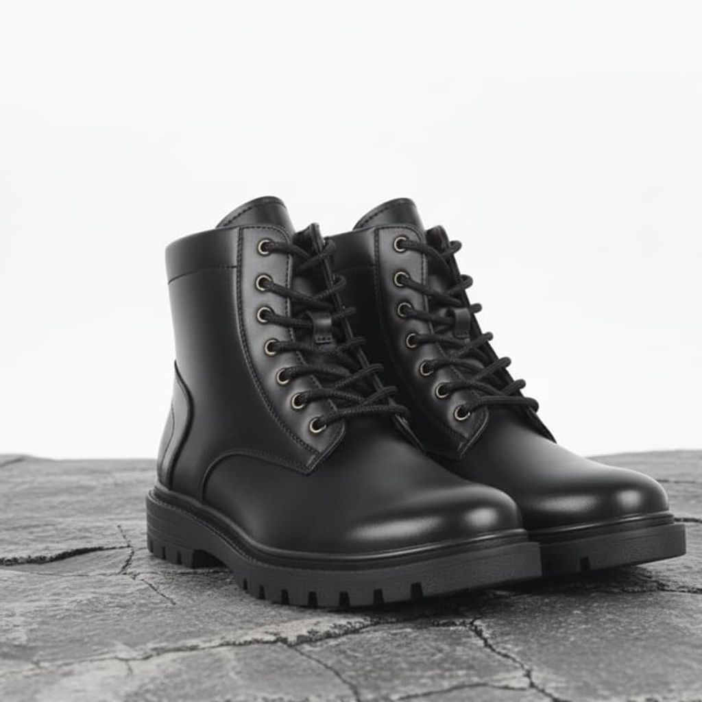 خرید اینترنتی قیمت نیم بوت مردانه زیپی مدل Bershka -مشکی