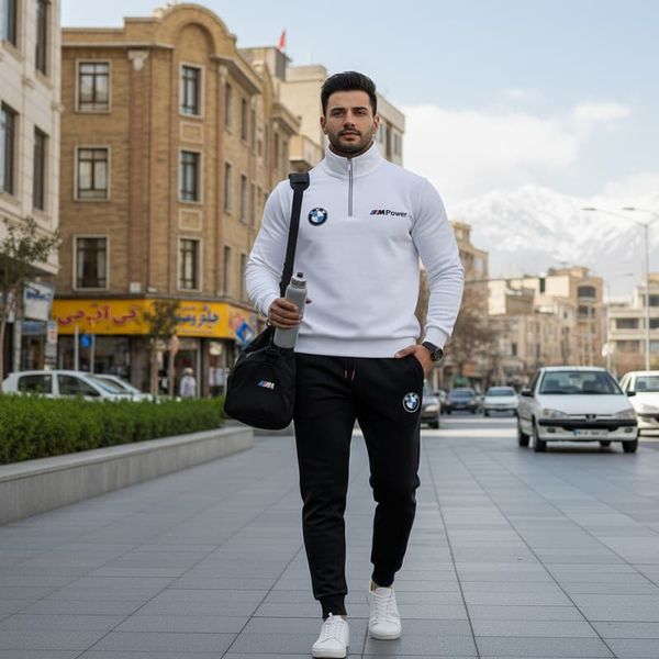 ست راحتی مردانه سوییشرت شلوار مدل Mpower
