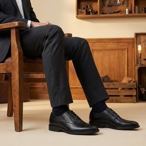 خرید اینترنتی کفش رسمی بندی مردانه مدل Afraz-مشکی