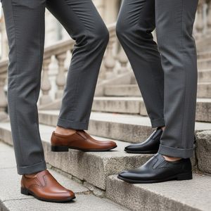 خرید اینترنتی قیمت کفش رسمی مردانه مدل Dena-عسلی
