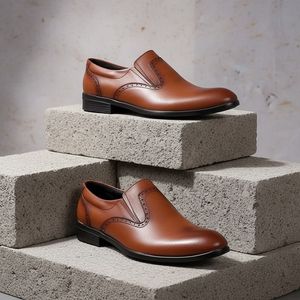 خرید اینترنتی قیمت کفش رسمی مردانه مدل Dena-عسلی