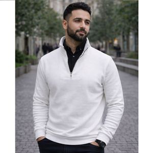 پکیج دورس مردانه نیم زیپ مدل Behbod-سفید پیراهن مردانه مشکی مدل VQ