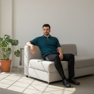 خرید اینترنتی قیمت پکیج ست مردانه تیشرت نیم زیپ و شلوار مدل Dana