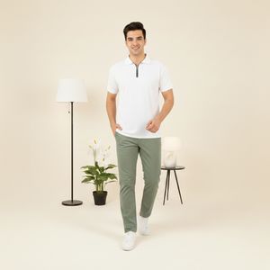 خرید اینترنتی قیمت پکیج ست مردانه تیشرت نیم زیپ و شلوار مدل Arashk