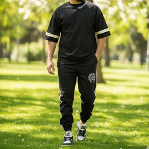 خرید اینترنتی قیمت ست تیشرت و شلوار مردانه بنگال کش مدل Salar-مشکی