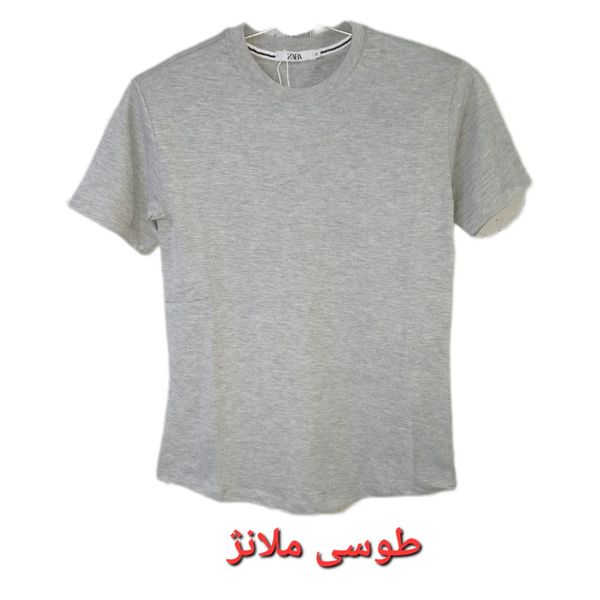 تیشرت ساده مردانه یقه گرد نخی