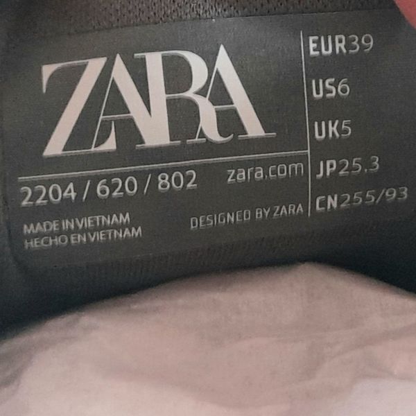 کفش زنانه زارا اورجینال مدل Monochrome Chunky
