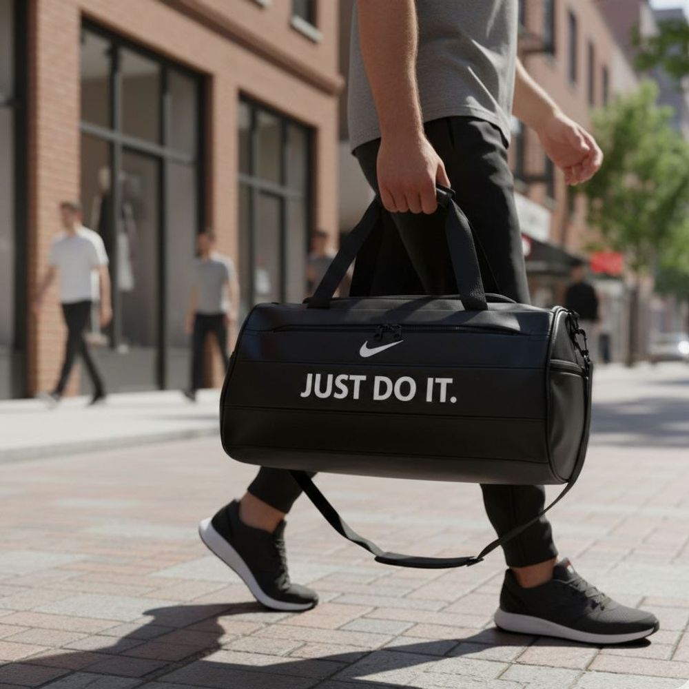 خرید اینترنتی قیمت ساک ورزشی نایکی مدل Just do it-مشکی