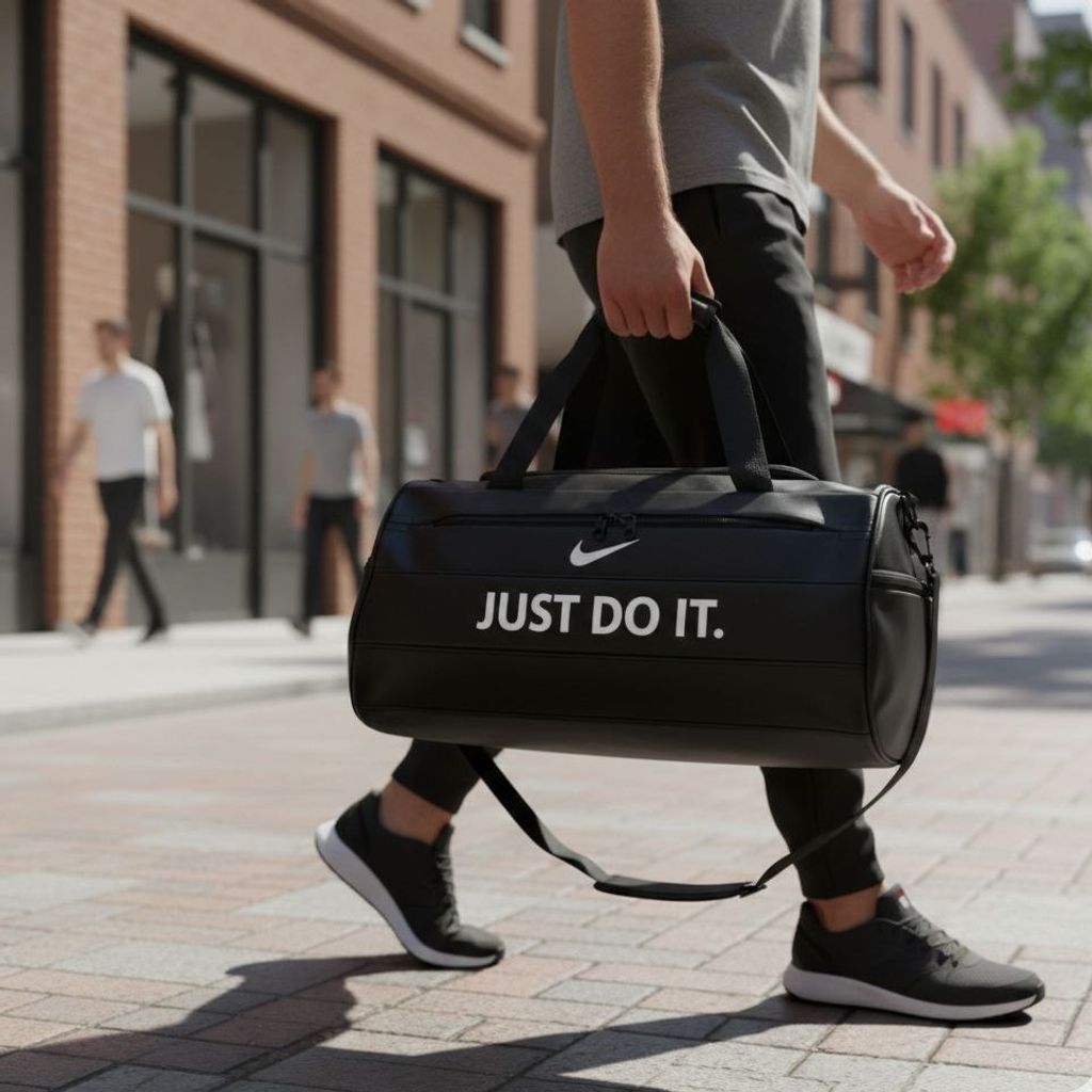 خرید اینترنتی قیمت ساک ورزشی نایکی مدل Just do it-مشکی