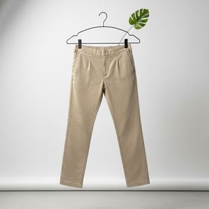خرید اینترنتی قیمت شلوار مردانه بنگال کش دم پا ساده مدل Behnam-کرم
