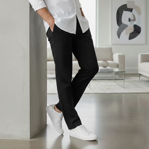 خرید اینترنتی قیمت شلوار مردانه بنگال کش دم پا ساده مدل Behnam-مشکی