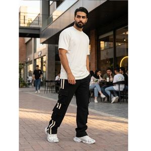 شلوار مردانه شش جیب دونوار مدل Sardar-مشکی