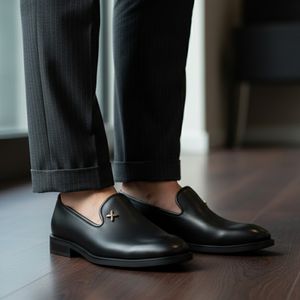خرید اینترنتی قیمت کفش کالج مردانه مشکی مدل Farid