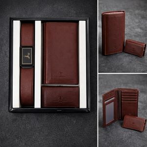 خرید آنلاین ست کیف و کمربند عسلی مدل M101-عسلی