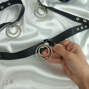 خرید اینترنتی چوکر چرمی فانتزی ، لباس خواب زنانه ، گردن‌بند حلقه دار