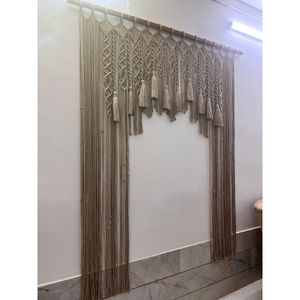 پرده مکرومه طرح مهتاب ارسال رایگان