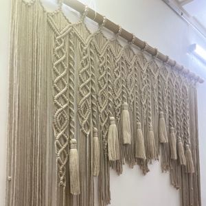 خرید اینترنتی پرده مکرومه طرح مهتاب ارسال رایگان