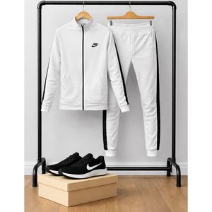 مشخصات پکیج ست سوییشرت شلوار مردانه نایک مدل Madio  کفش ورزشی مردانه Nike مدل Tigo زیره سفید