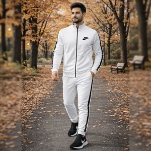 مشخصات پکیج ست سوییشرت شلوار مردانه نایک مدل Madio  کفش ورزشی مردانه Nike مدل Tigo زیره سفید