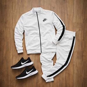 خرید انلاین پکیج ست سوییشرت شلوار مردانه نایک مدل Madio  کفش ورزشی مردانه Nike مدل Tigo زیره سفید