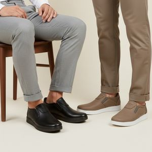 خرید اینترنتی قیمت کفش روزمره مردانه مدل Shahab-مشکی