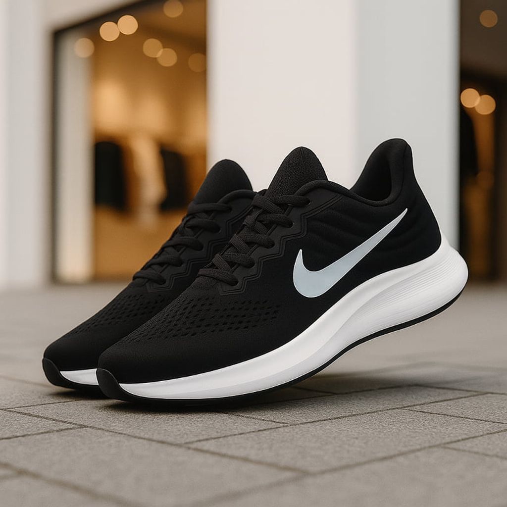 خرید اینترنتی قیمت کفش ورزشی مردانه Nike مدل Tigo زیره سفید-مشکی