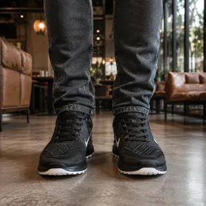 کفش ورزشی مردانه Nike مدل Tigo مشکی زیره سفید
