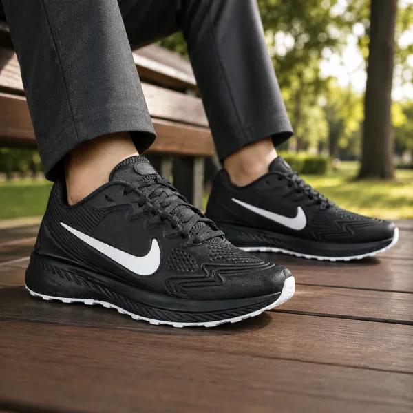 کفش ورزشی مردانه Nike مدل Tigo مشکی زیره سفید