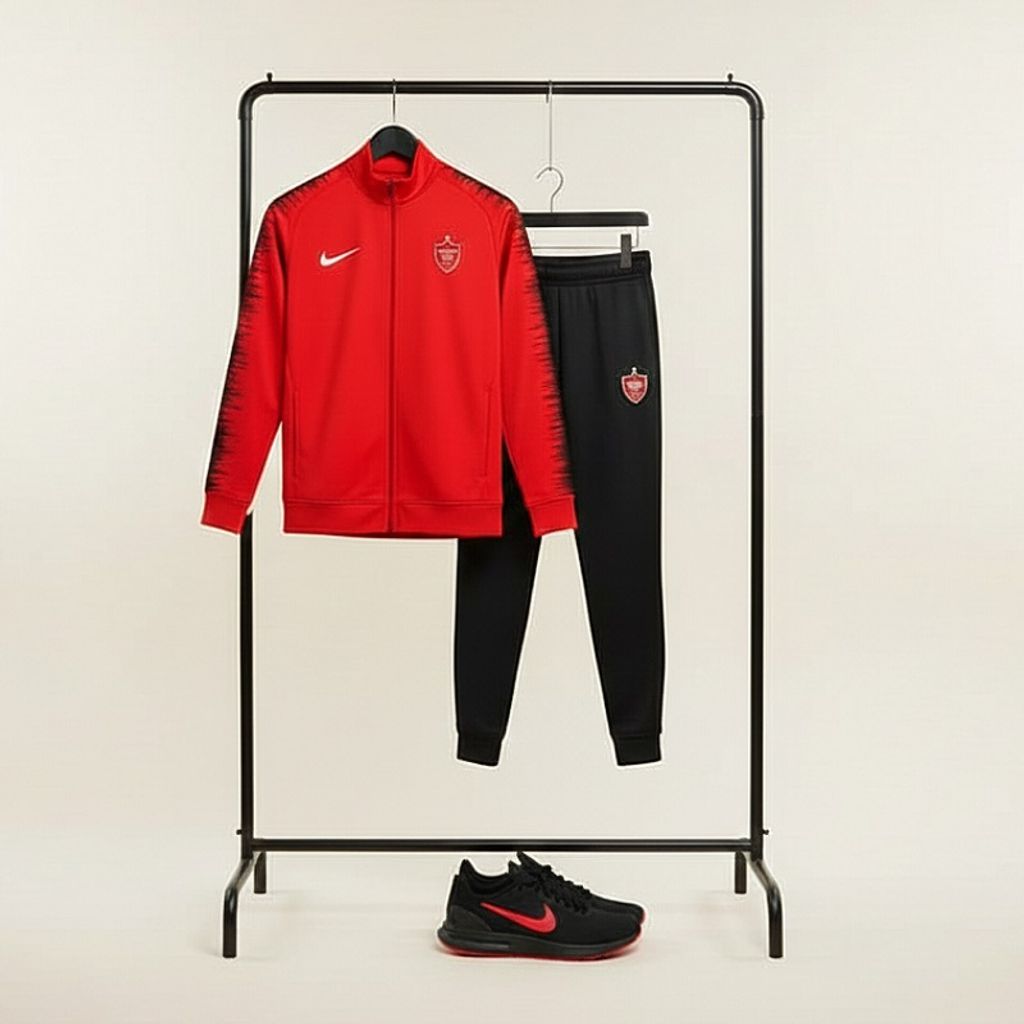 خرید اینترنتی قیمت پکیج ست سوییشرت شلوار پرسپولیس مردانه مدلJ92 کفش ورزشی مردانه Nike مدل Tigo زیره قرمز