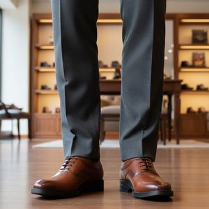 خرید اینترنتی قیمت کفش رسمی بندی مردانه مدل sahand-عسلی