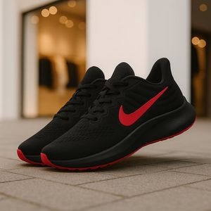 خرید اینترنتی قیمت کفش ورزشی مردانه Nike مدل Tigo زیره قرمز-مشکی