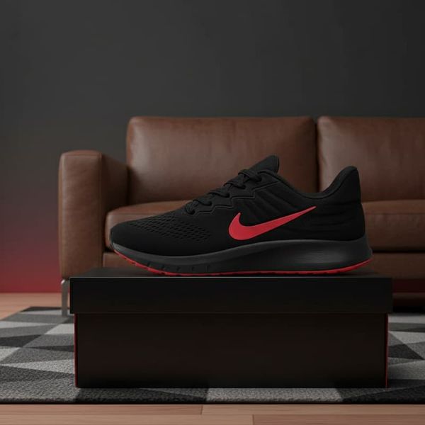 کفش ورزشی مردانه Nike مدل Tigo زیره قرمز-مشکی