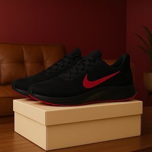 خرید اینترنتی قیمت کفش ورزشی مردانه Nike مدل Tigo زیره قرمز-مشکی