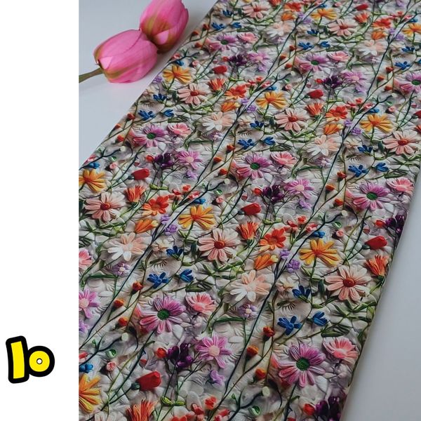 پارچه تریکو پنبه طرحدار 2