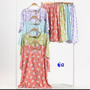 تیشرت شلوارک نخی زنانه