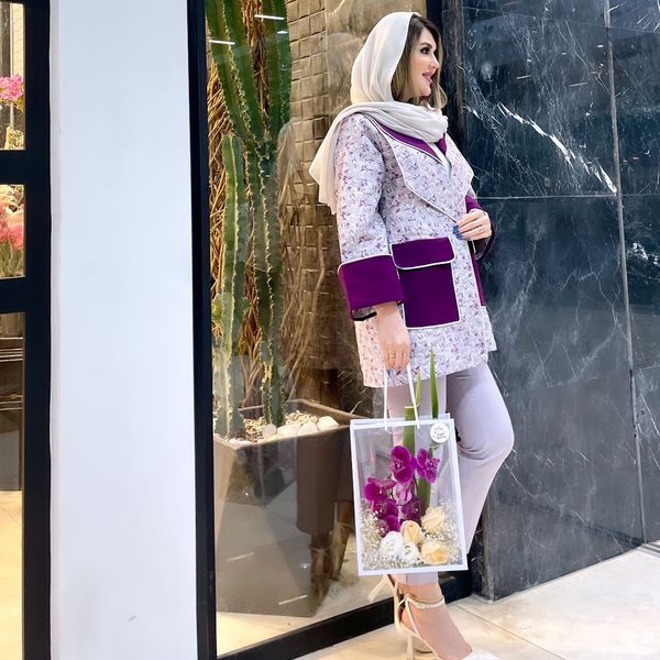 مانتو ژاکارد زنانه مدل شینا (کالکشن فروزان نریمیسا)