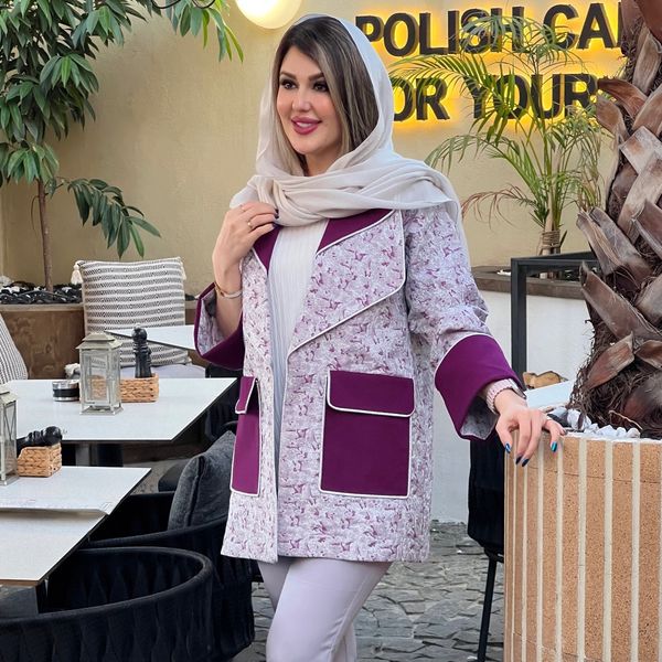 مانتو ژاکارد زنانه مدل شینا (کالکشن فروزان نریمیسا)
