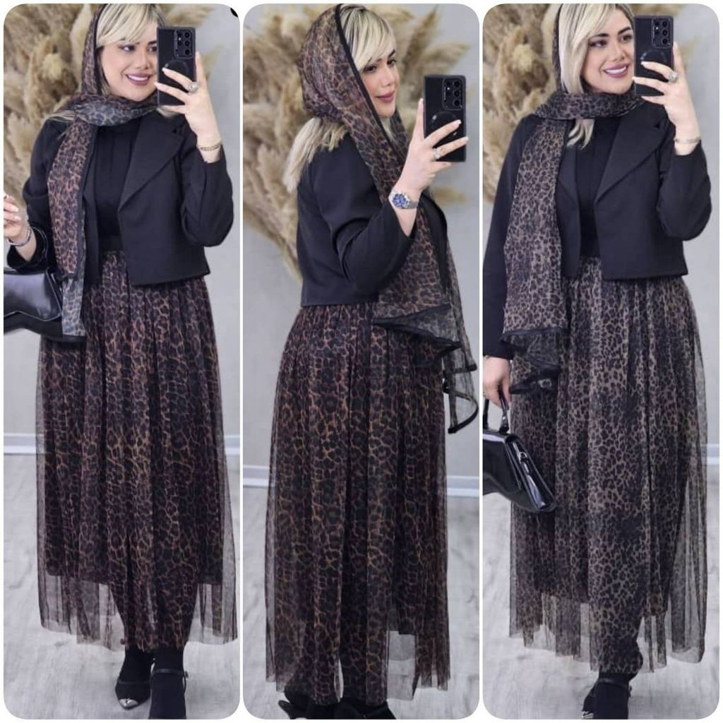 خرید اینترنتی سه تیکه پلنگی