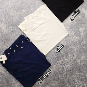 خرید آنلاین تیشرت پشت گره سرشانه چاپی زنانه