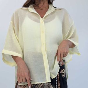 خرید اینترنتی شومیز حریر یقه هفت کد 220638