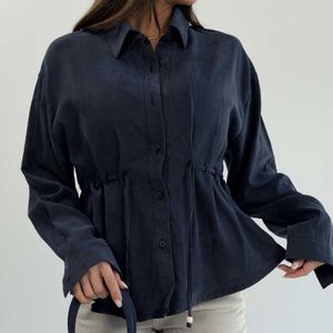 خرید انلاین شومیز کمربنددار کد 220635