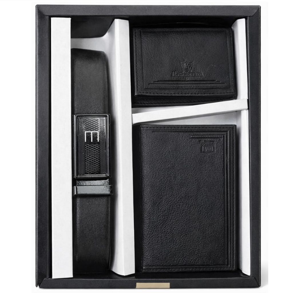 خرید اینترنتی قیمت ست کیف و کمربند مشکی مدل M101