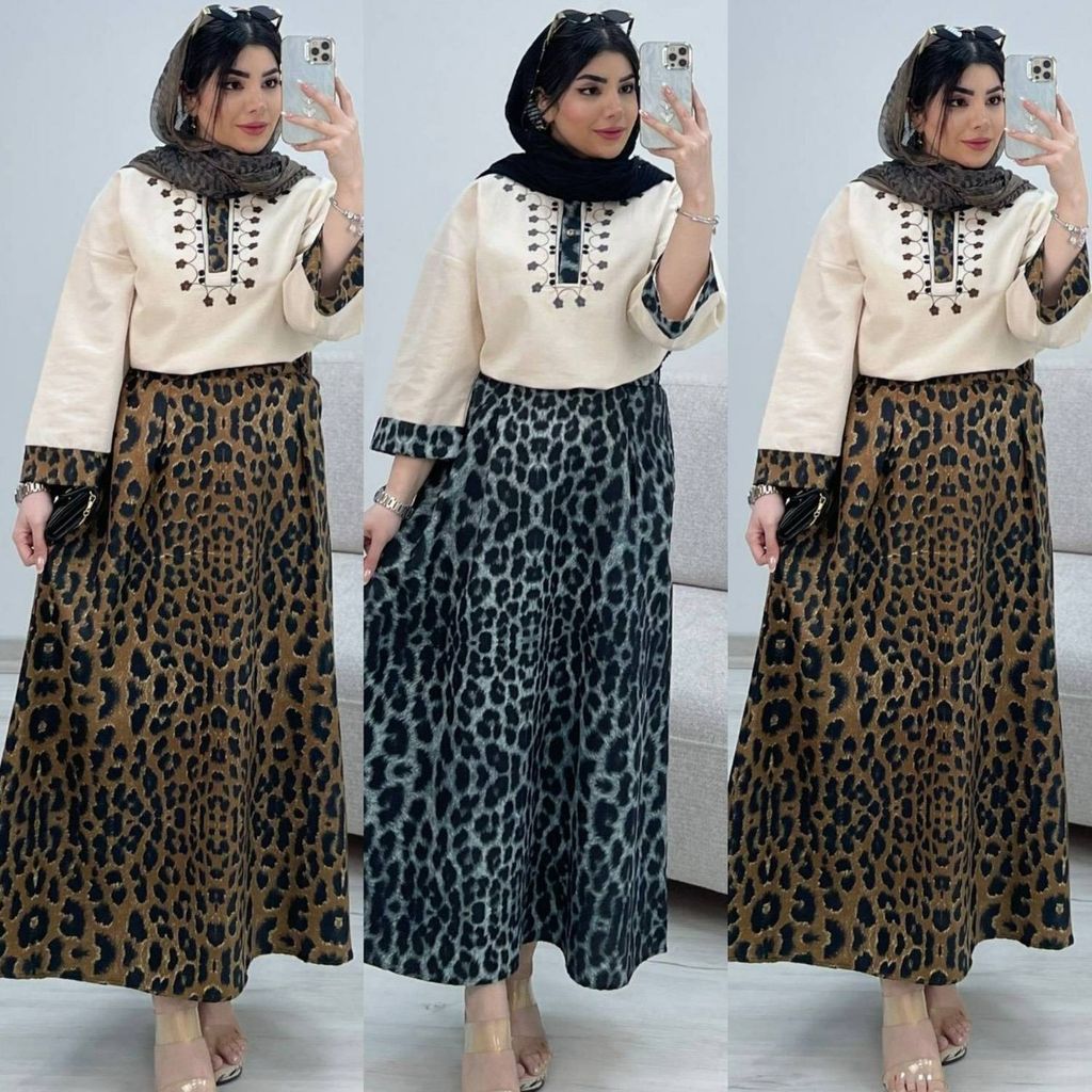 فروش اینترنتی ست دو تیکه پلنگی