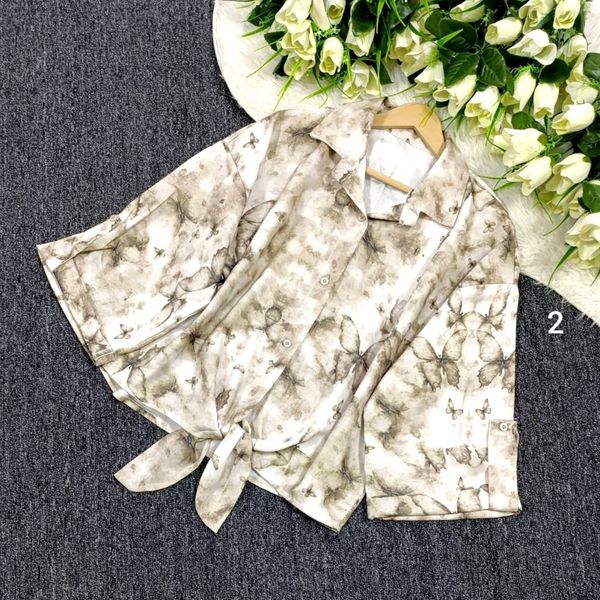 شومیز گره ای پینترستی پروانه زنانه و دخترانه