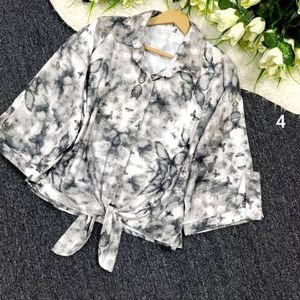 خرید آنلاین شومیز گره ای پینترستی پروانه زنانه و دخترانه