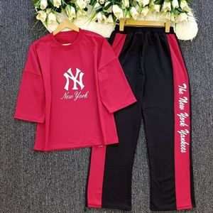 ست تیشرت و شلوار زنانه و دخترانه NY