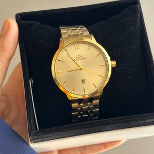 ساعت الگانس مردانه طلایی