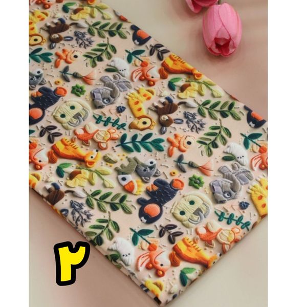 پارچه تریکو پنبه طرحدار 4
